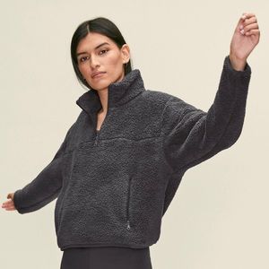 Girlfriend Collective Recycled Half-Zip Fleece